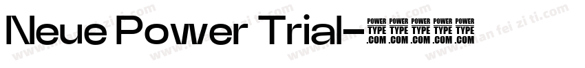 Neue Power Trial字体转换
